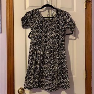 Black and white patterned dress, FOREVER 21, M